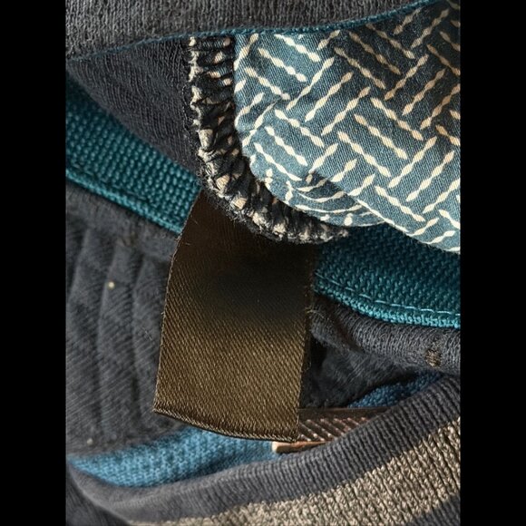 Ted Baker Joggers 32R Mens Blue Navy Quilted Back Pocket Zip - Picture 9 of 10